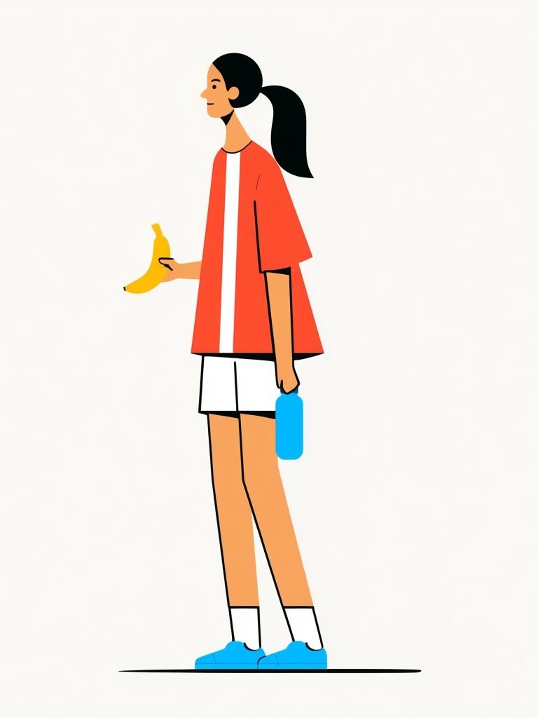 Banana and Bottle Illustration Poster. poster — illustration art