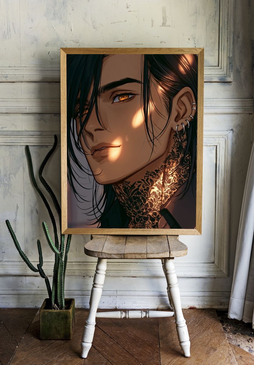 Mystic Tribal Market — Fantasy Print. room preview