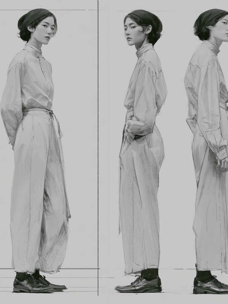 Fashion Figure Study Illustration Print. poster — illustration art