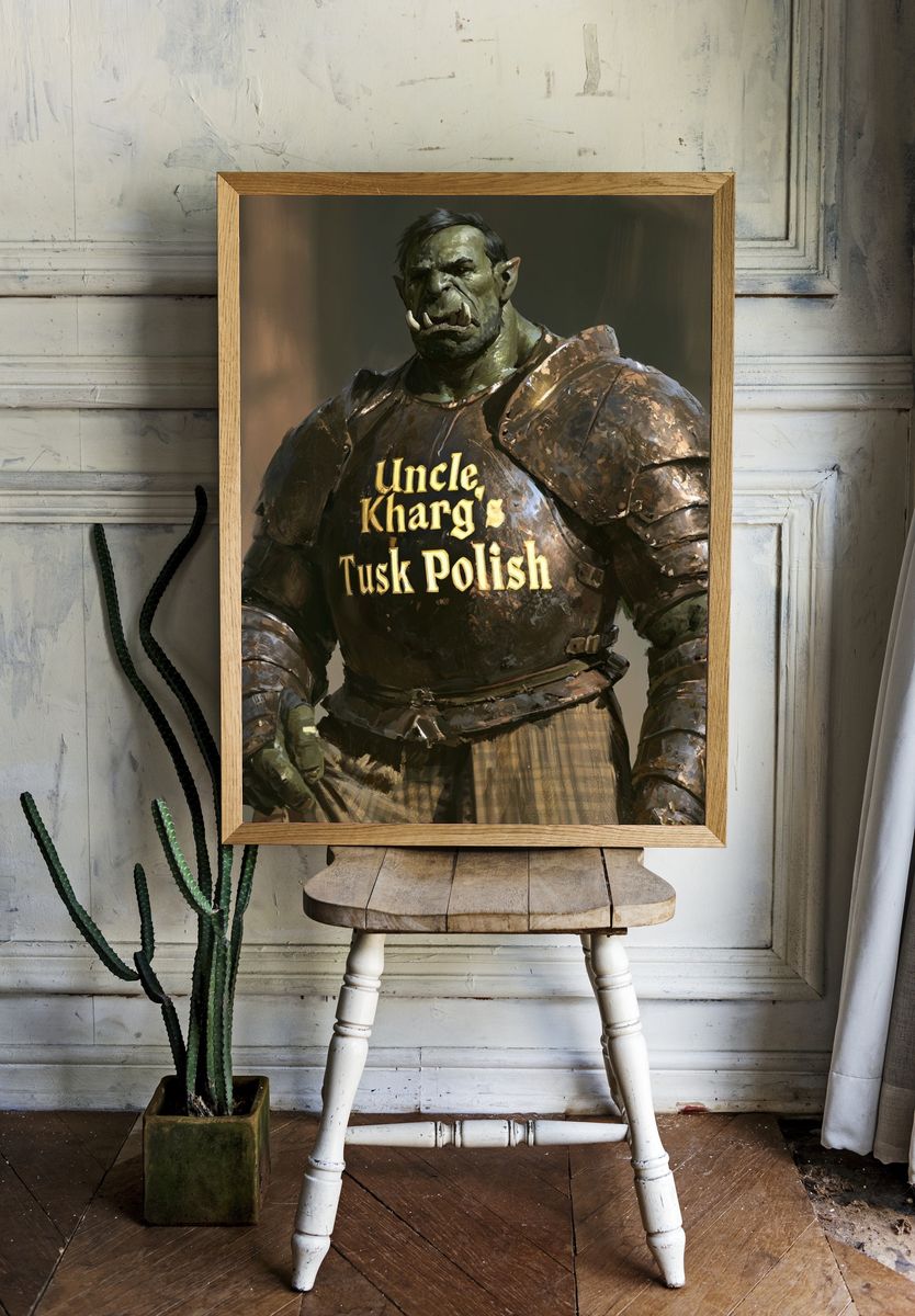 Uncle Kharg's Tusk Polish Print. — room view 1