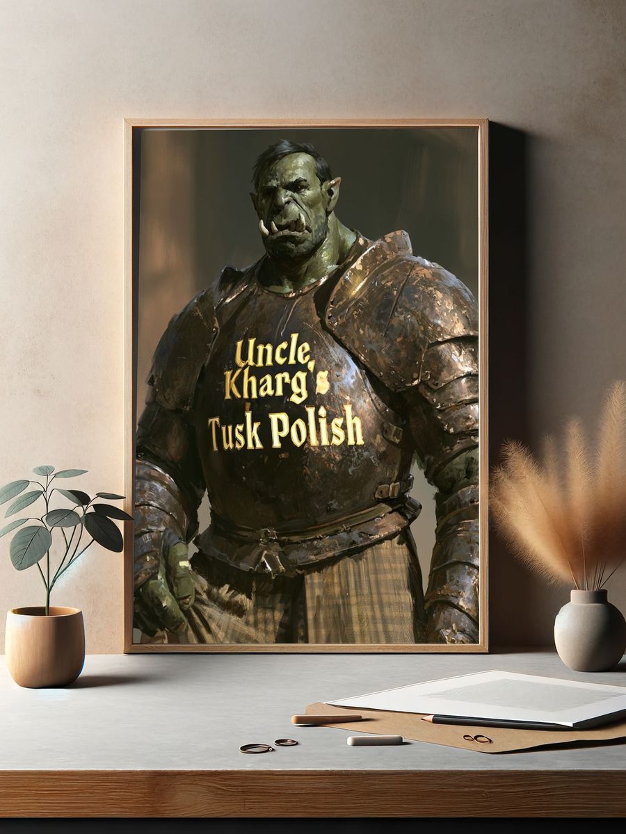 Uncle Kharg's Tusk Polish Print. — room view 2