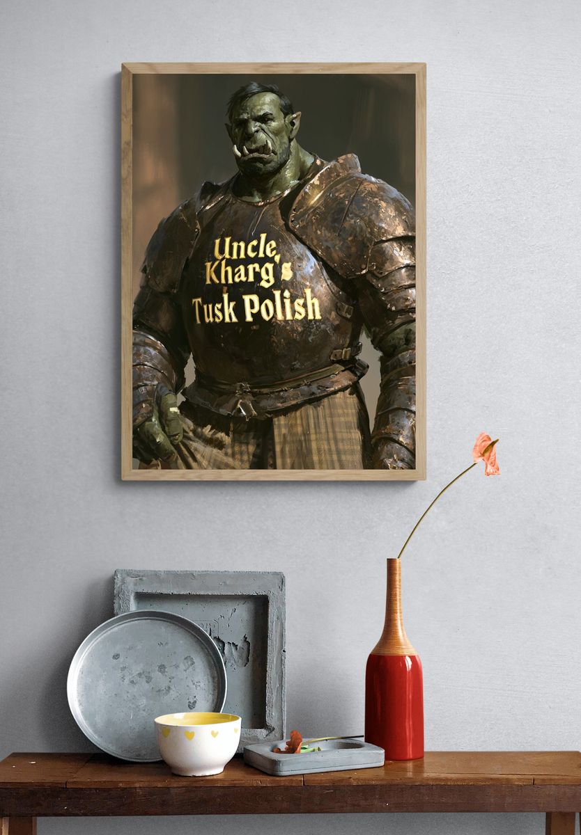 Uncle Kharg's Tusk Polish Print. — room view 3