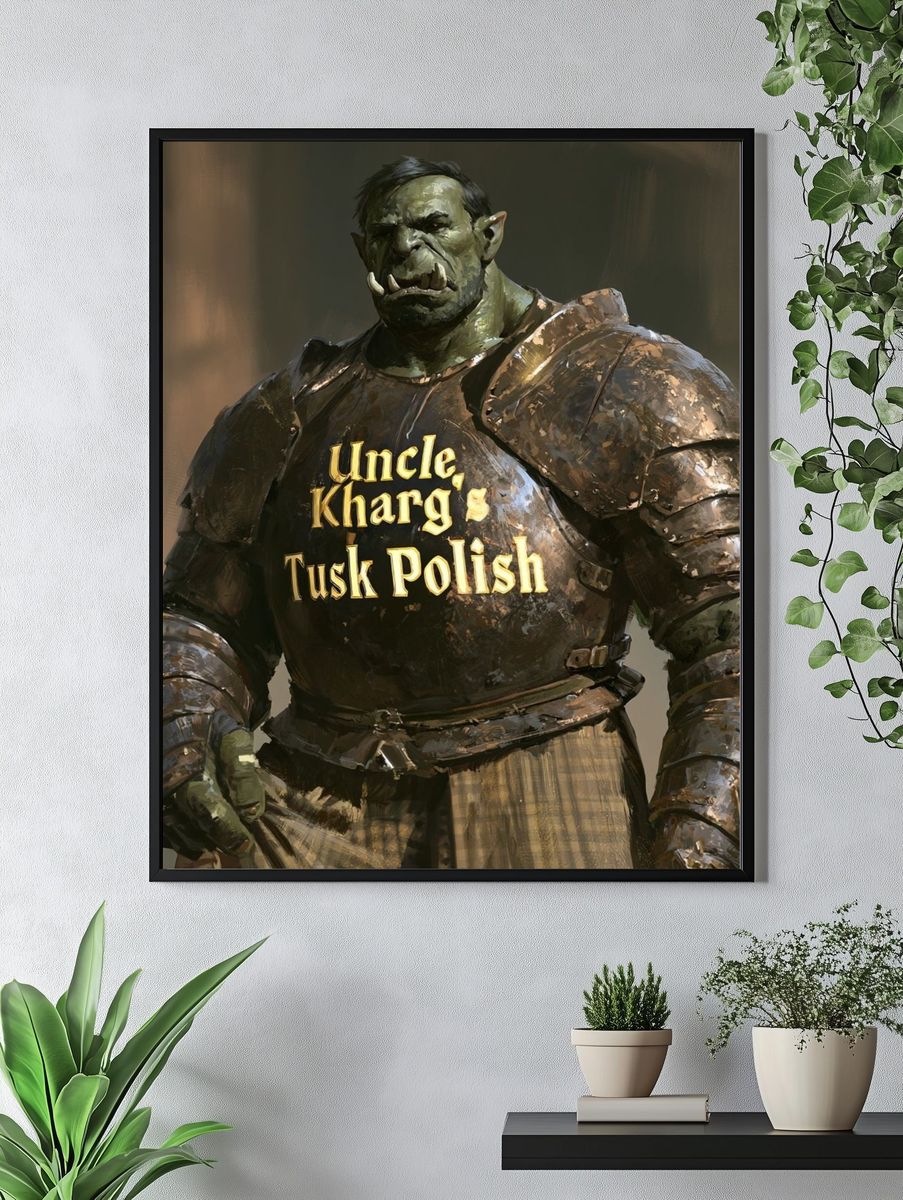 Uncle Kharg's Tusk Polish Print. — room view 4