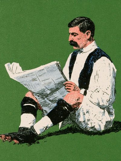 Victorian Reader Illustration Poster. poster