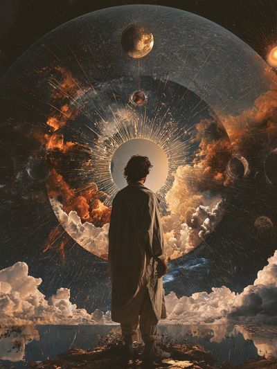 Cosmic Vision Surrealism Poster.
