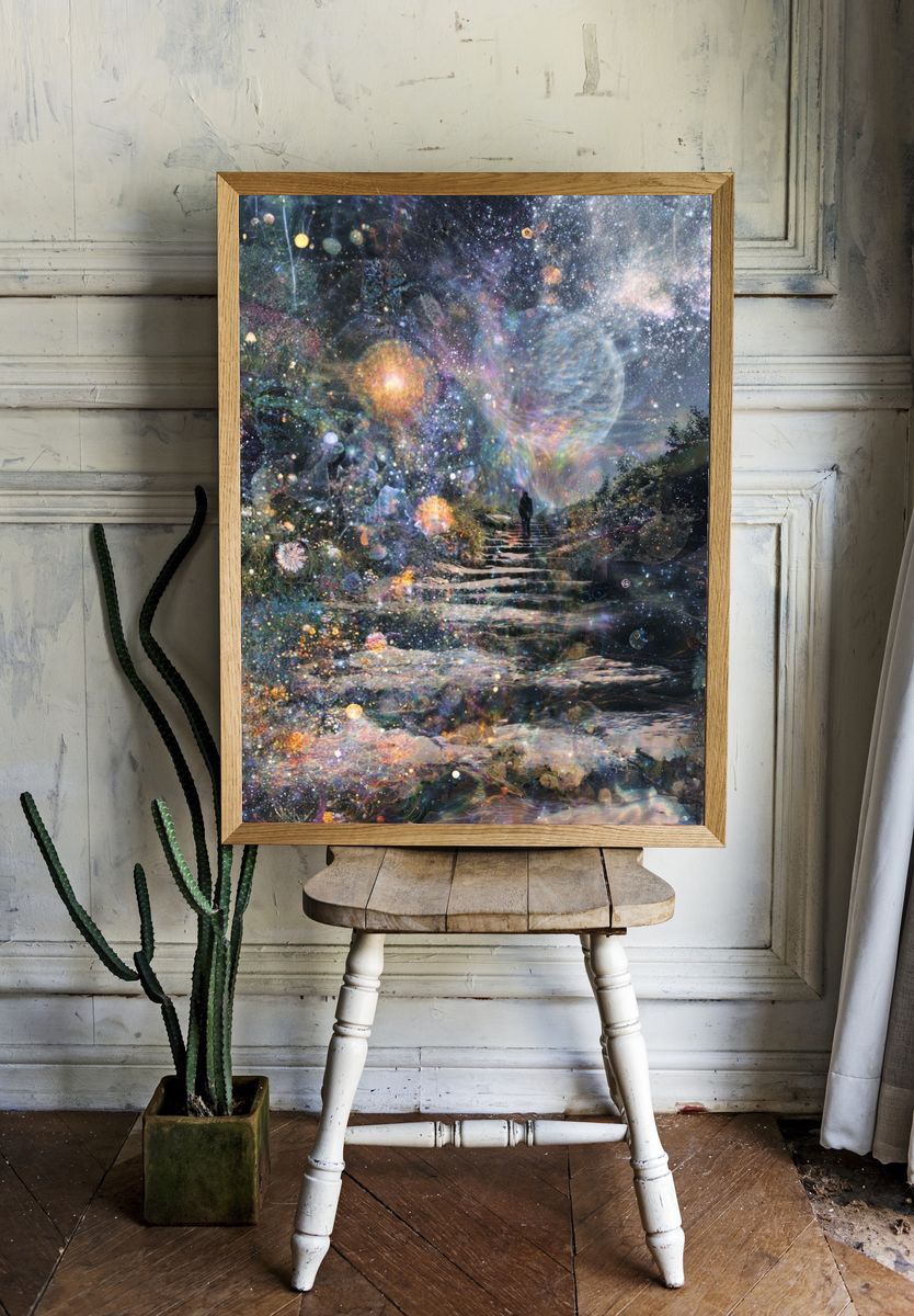 Celestial Garden Dreamscape Print. room preview