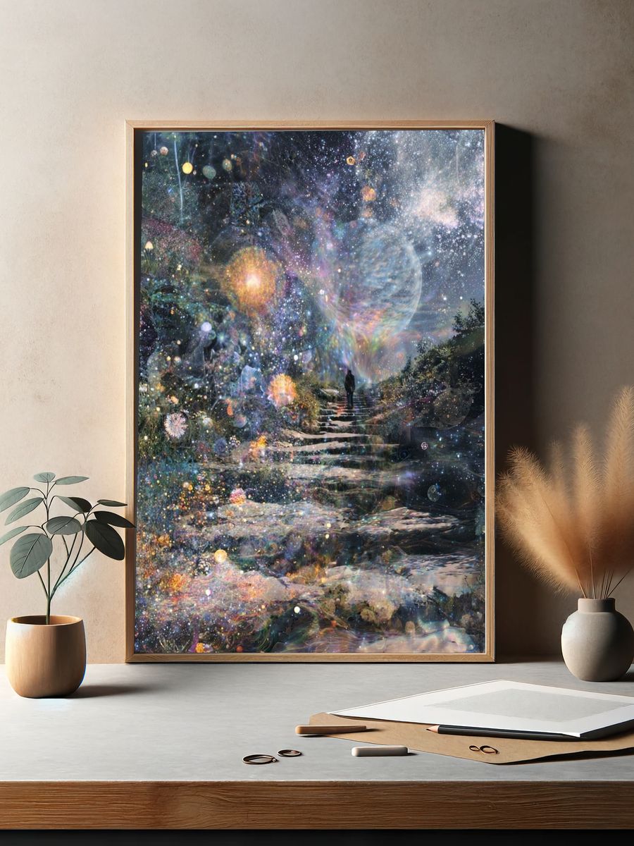 Celestial Garden Dreamscape Print. — room view 2