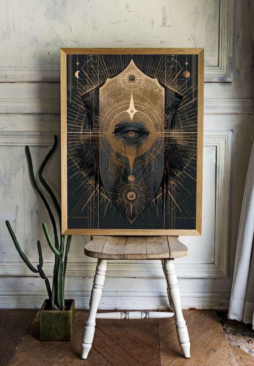 Mystic Eye Geometric Print. — room view 1