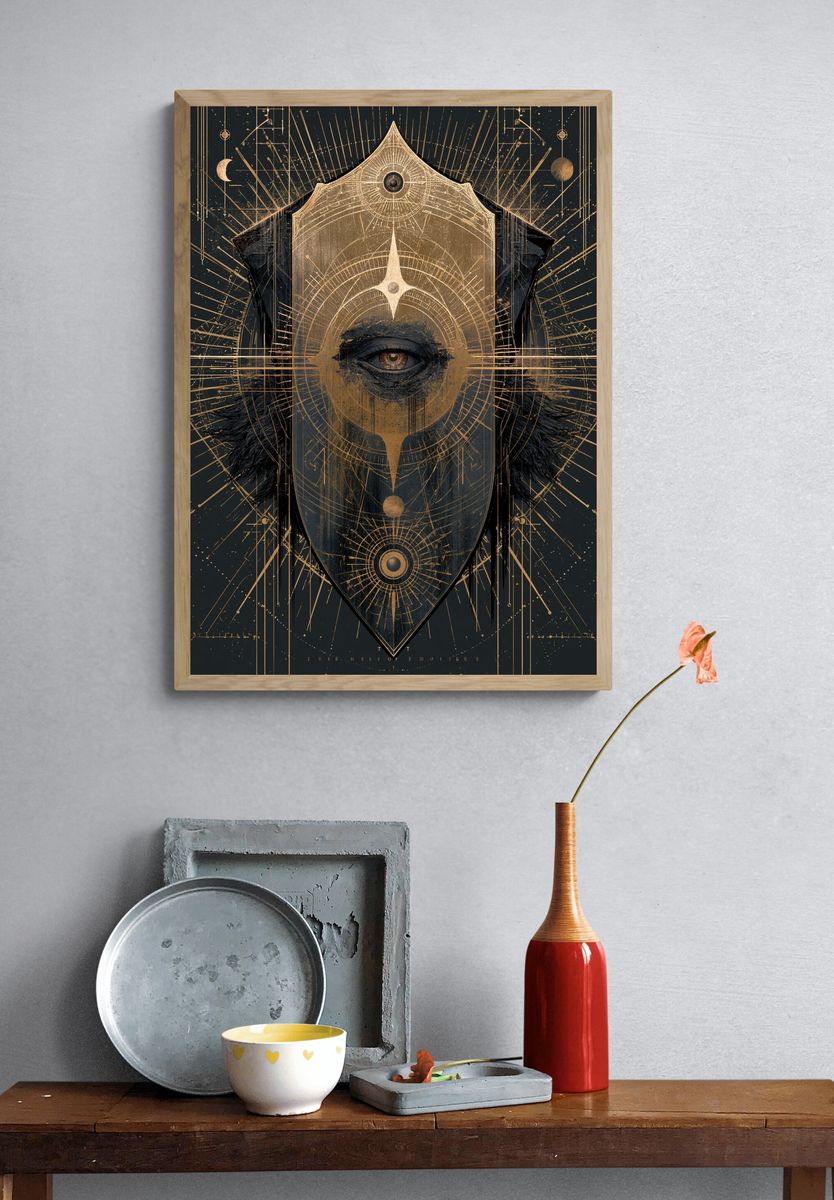 Mystic Eye Geometric Print. — room view 3