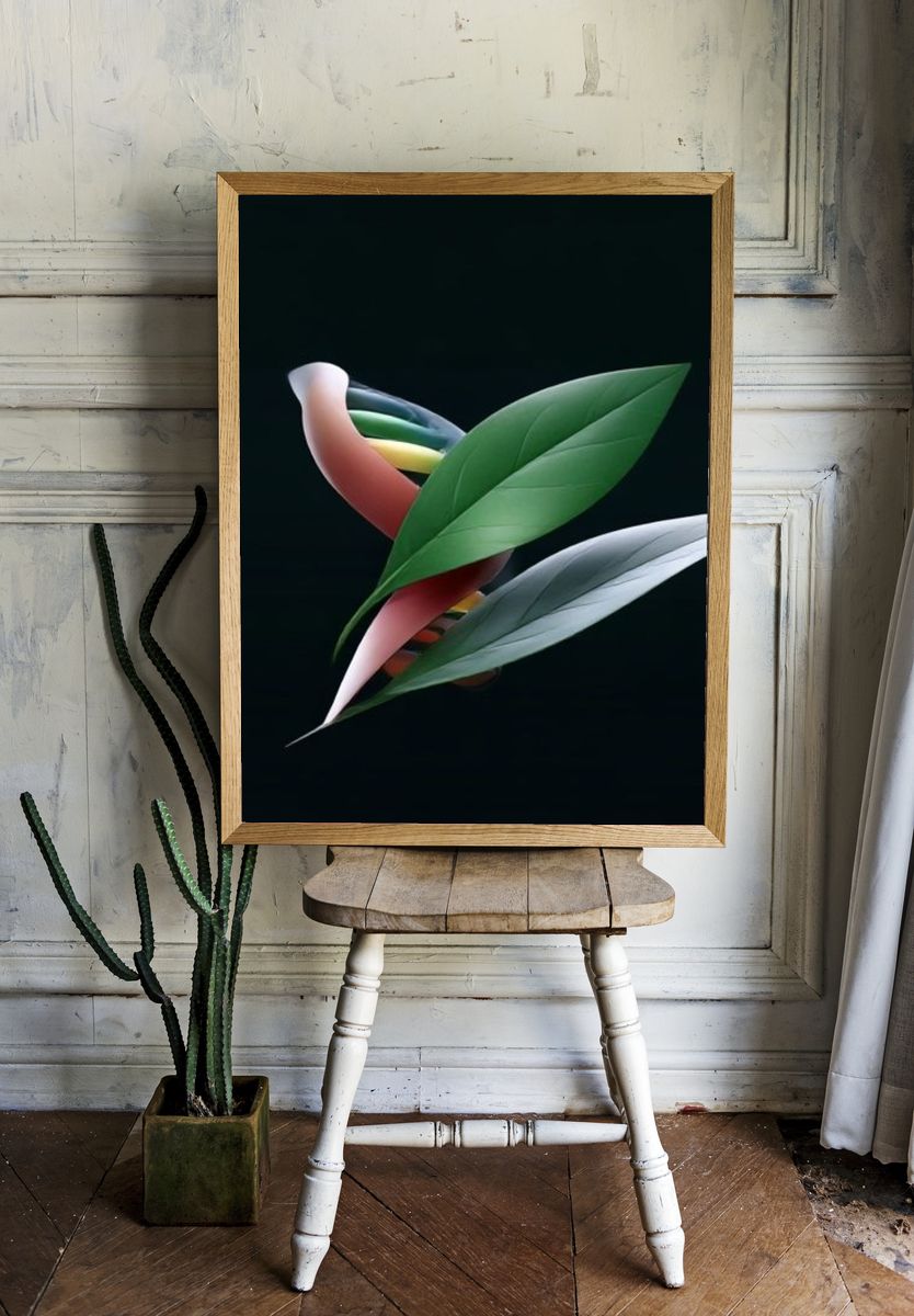 Leaf DNA Abstract Poster. room preview