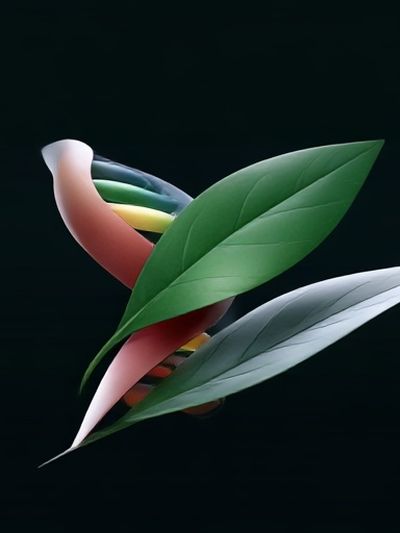 Leaf DNA Abstract Poster.