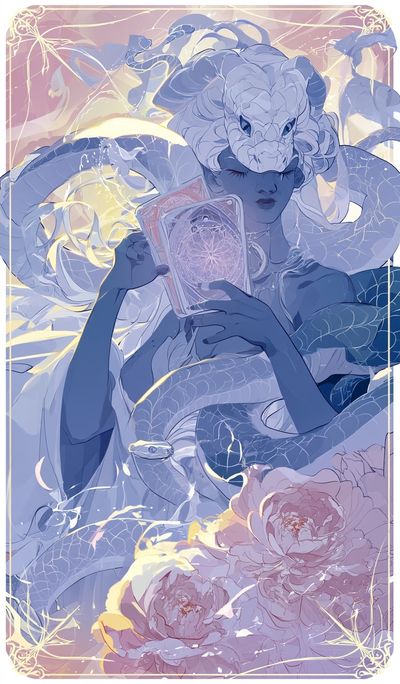 Serpent Oracle Digital Art Print.