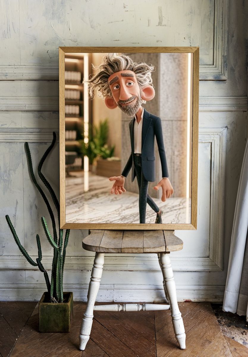 Stylized Character Portrait Poster. — room view 1