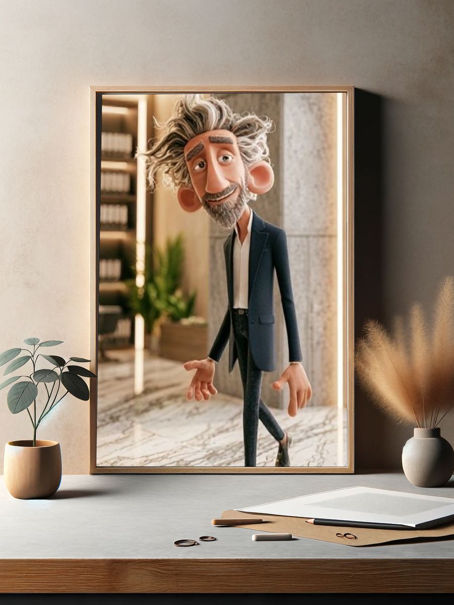 Stylized Character Portrait Poster. — room view 2