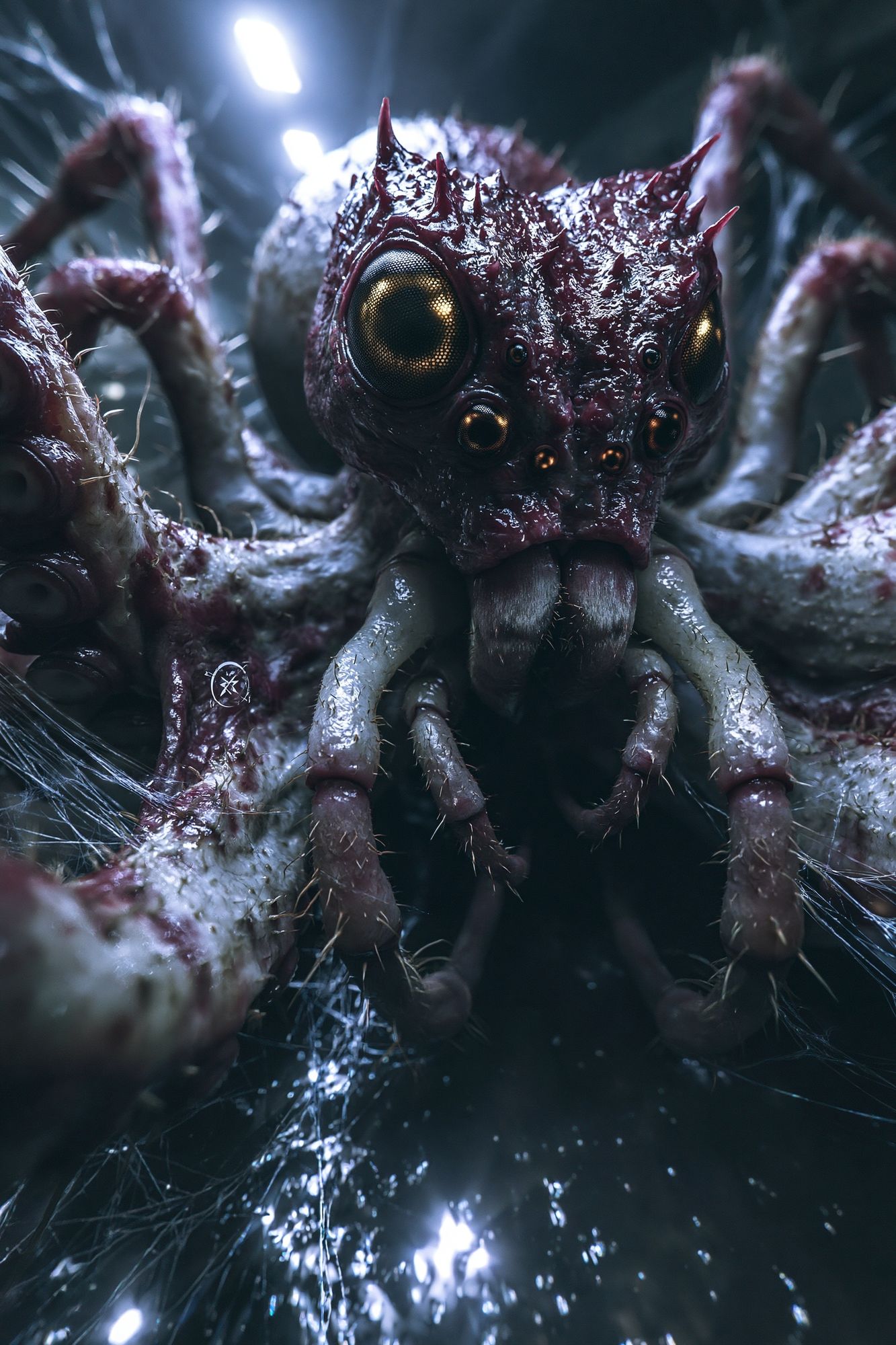 Alien Spider Creature Illustration Poster. poster detail