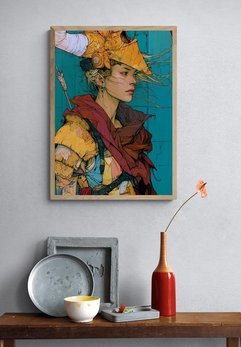 Teacher and Student Illustration Poster. — room view 3