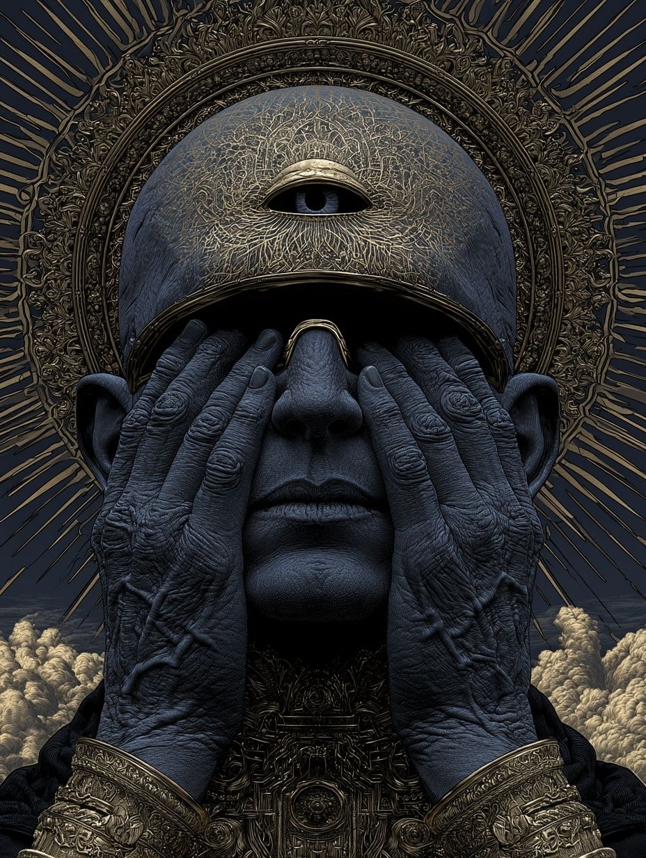 Mystic Oracle Portrait Print. poster — illustration art