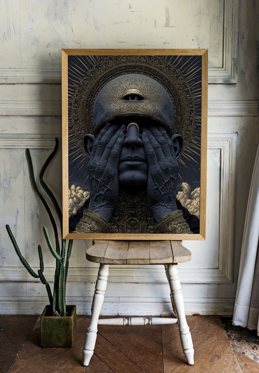 Mystic Oracle Portrait Print. — room view 1