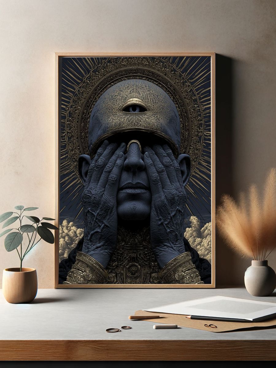 Mystic Oracle Portrait Print. — room view 2
