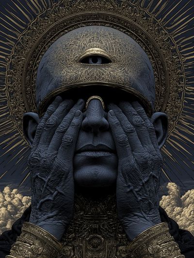 Mystic Oracle Portrait Print. poster