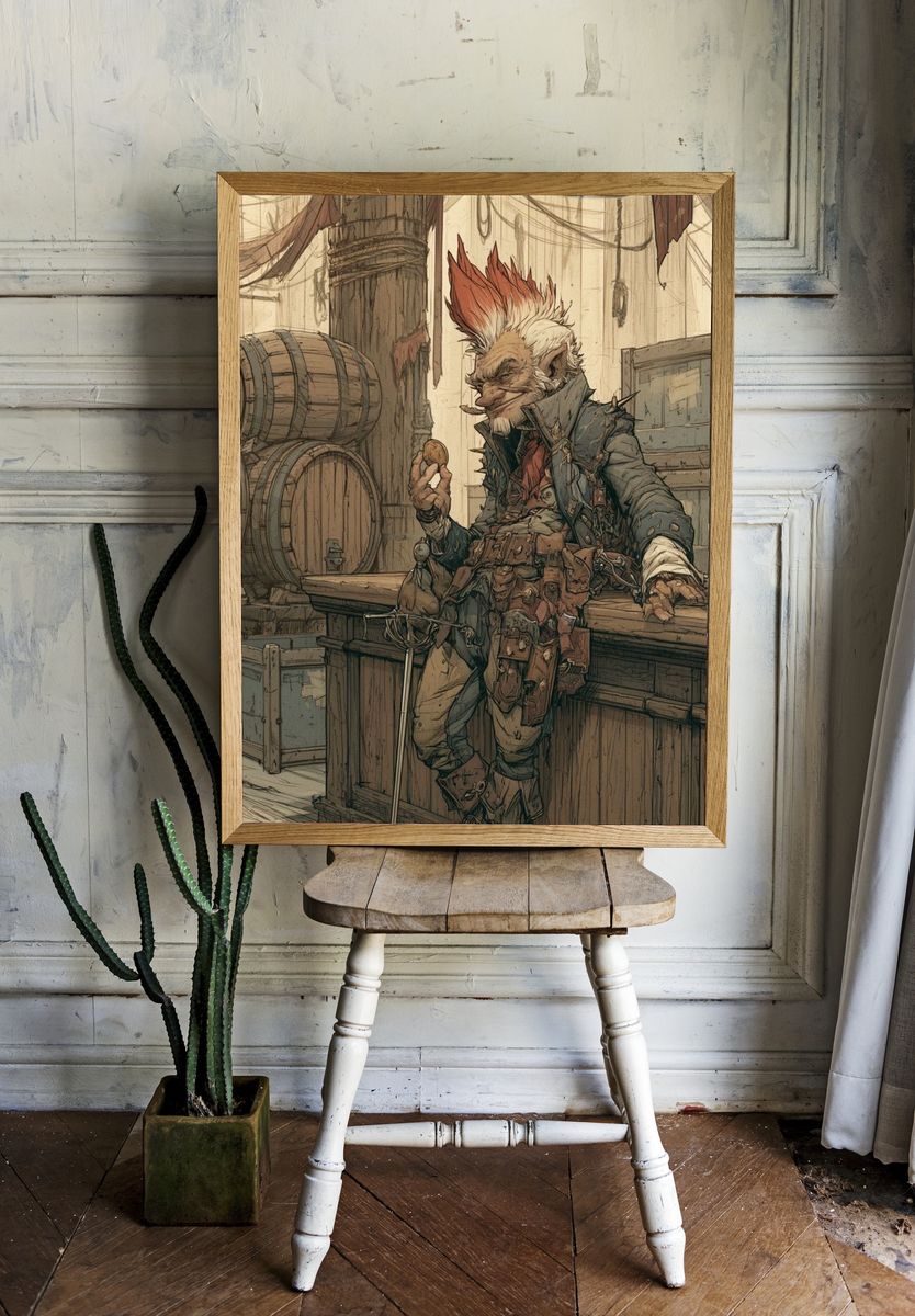 Goblin Tavern Digital Art Poster. — room view 1
