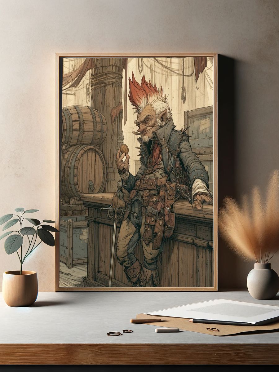 Goblin Tavern Digital Art Poster. — room view 2