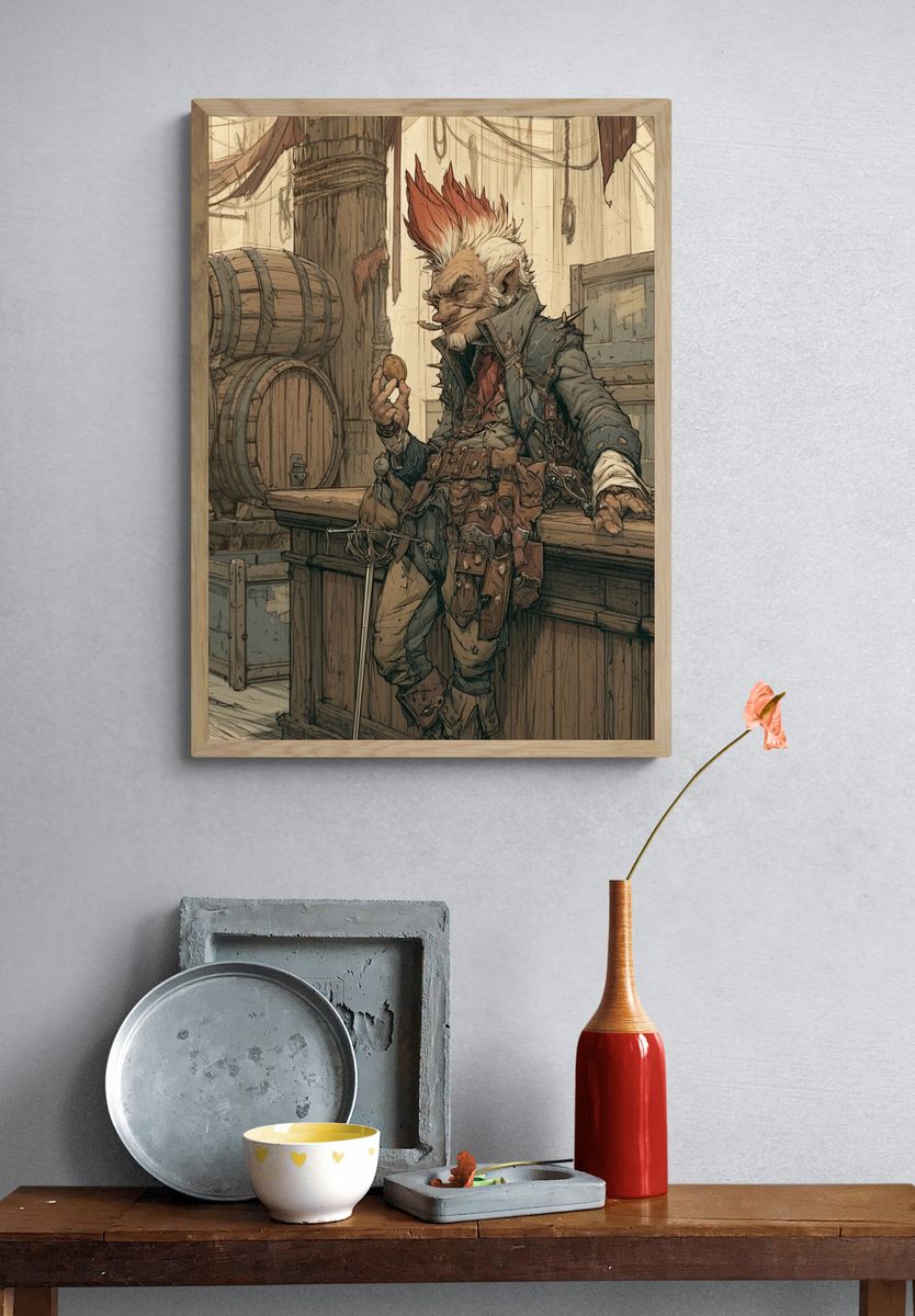 Goblin Tavern Digital Art Poster. — room view 3