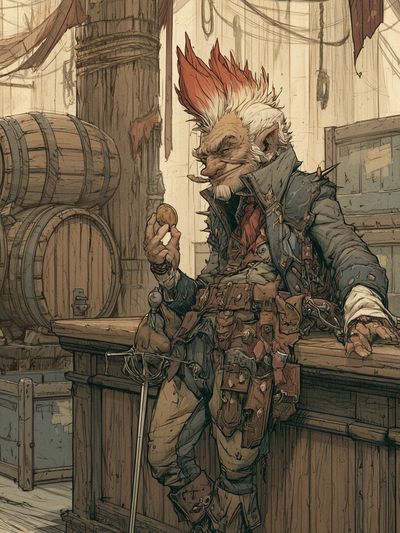 Goblin Tavern Digital Art Poster. poster