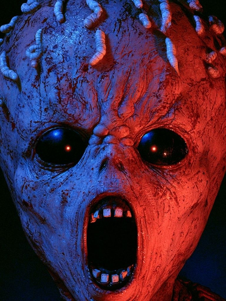 Demonic Mask Horror Poster. poster — illustration art