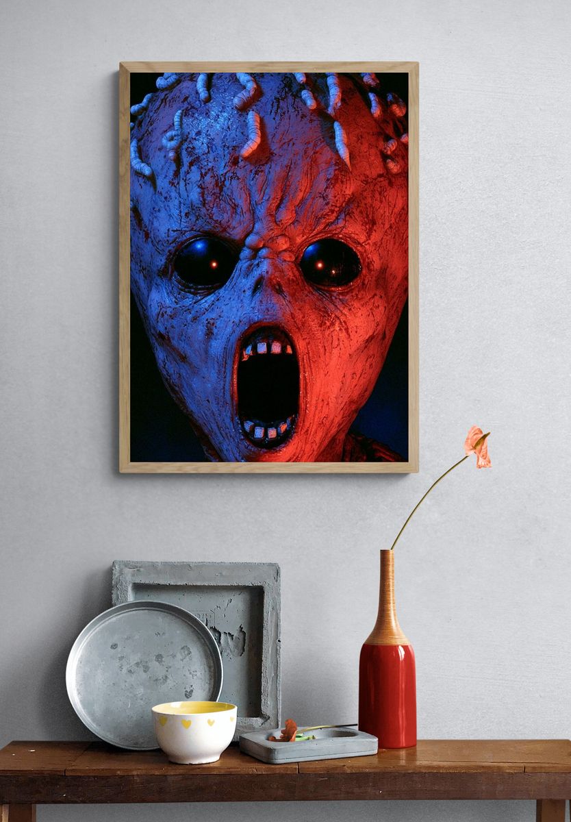 Demonic Mask Horror Poster. — room view 3