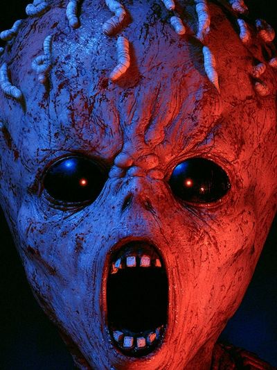Demonic Mask Horror Poster.