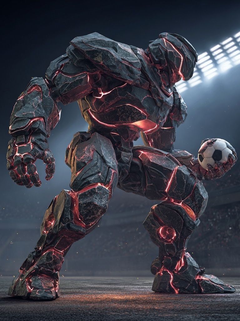 Lava Stone Soccer Giant Poster. poster detail