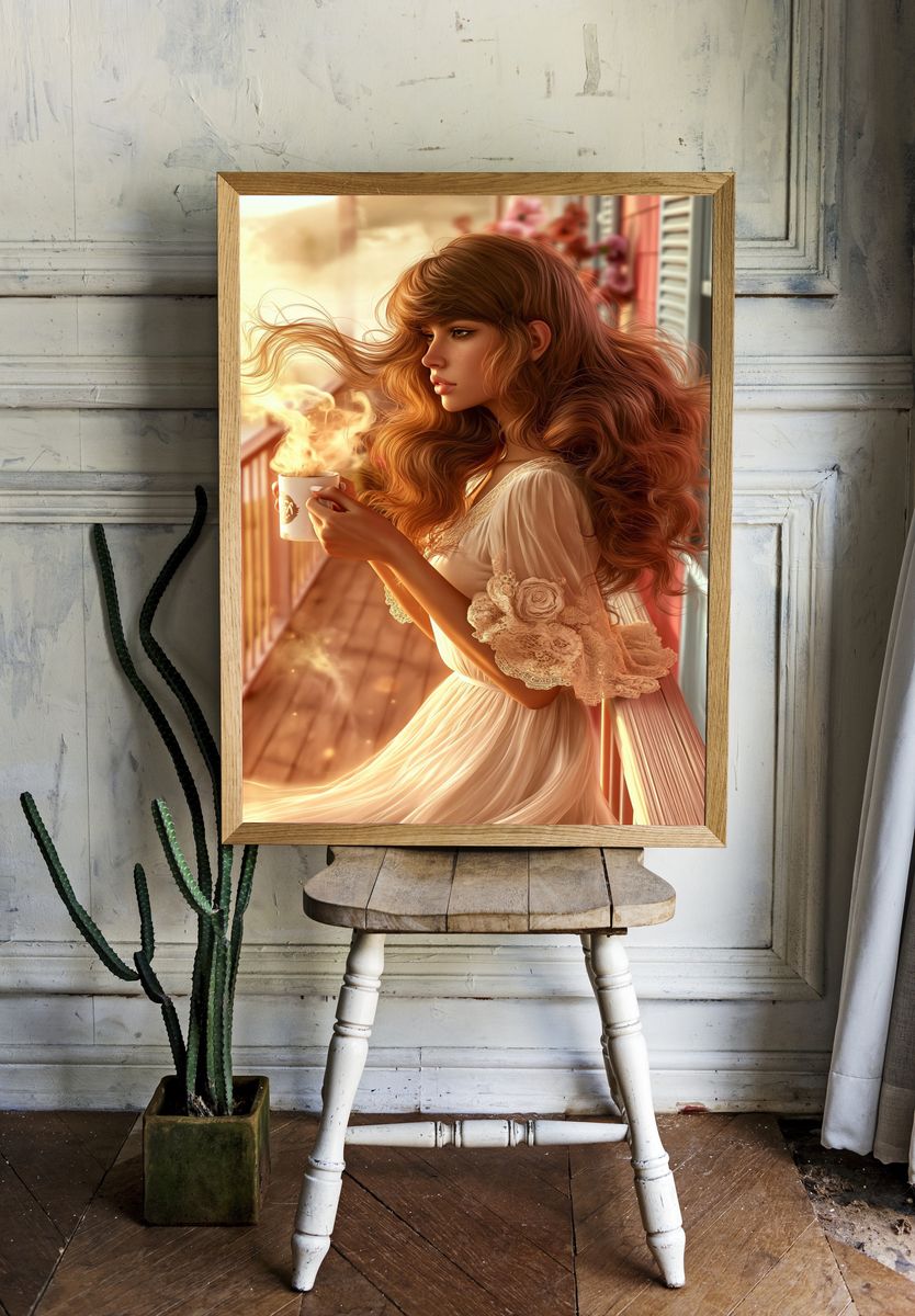 Dreamy Morning Portrait Print. — room view 1