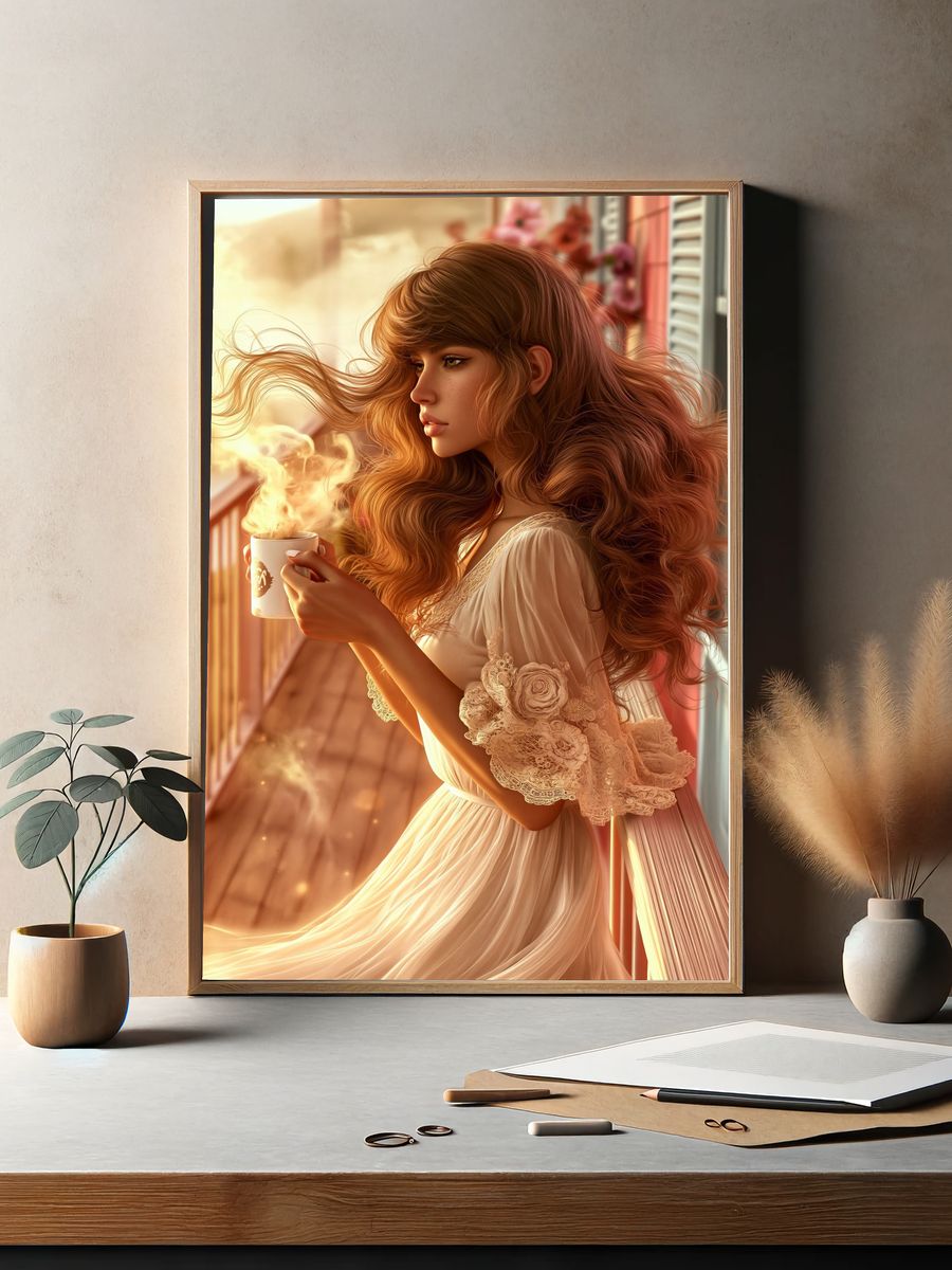 Dreamy Morning Portrait Print. — room view 2