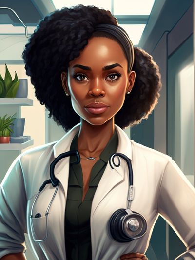 Confident Doctor Portrait Poster. poster