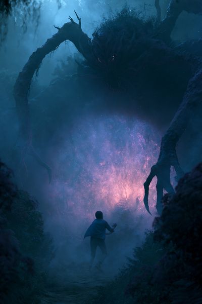 Forest Monster Encounter Illustration Poster.