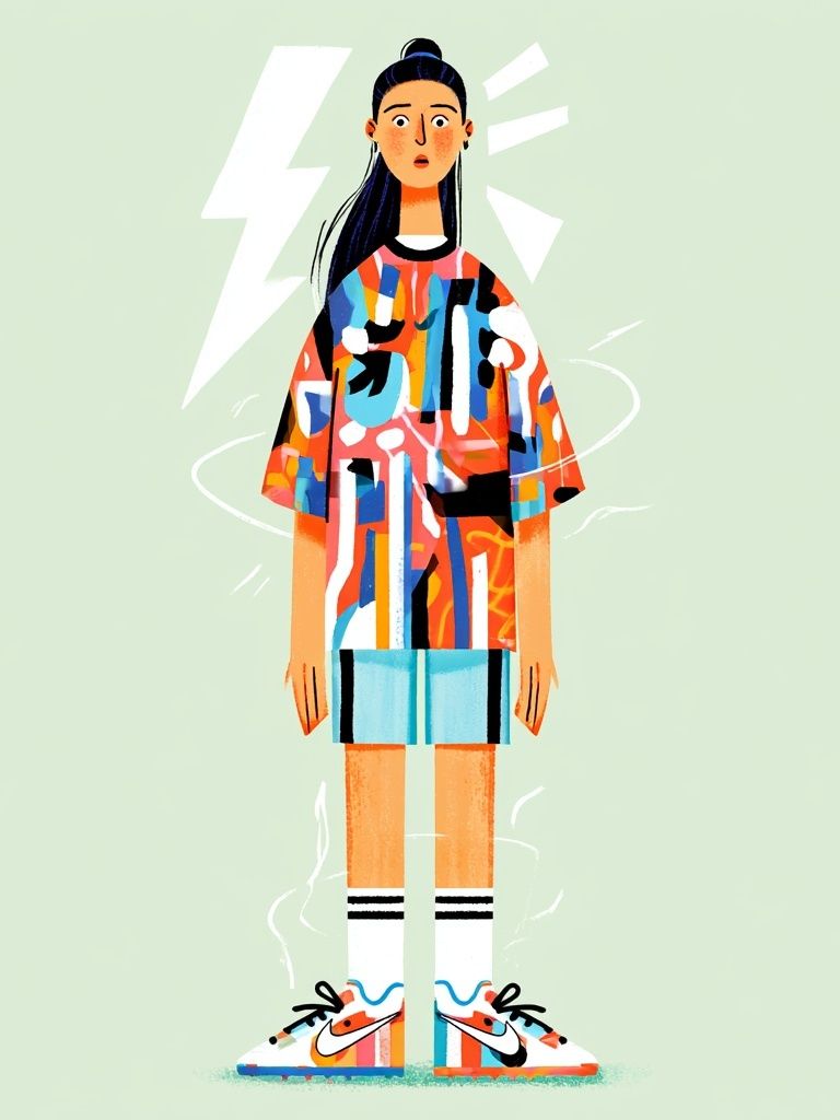 Abstract Fashion Figure Illustration Poster. poster detail