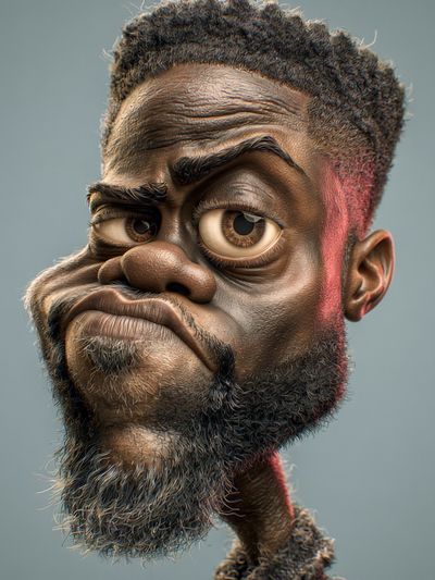Expressive Caricature Portrait Poster.