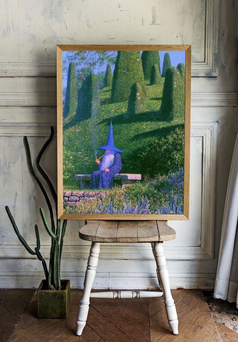 Wizard Garden Illustration Poster. room preview
