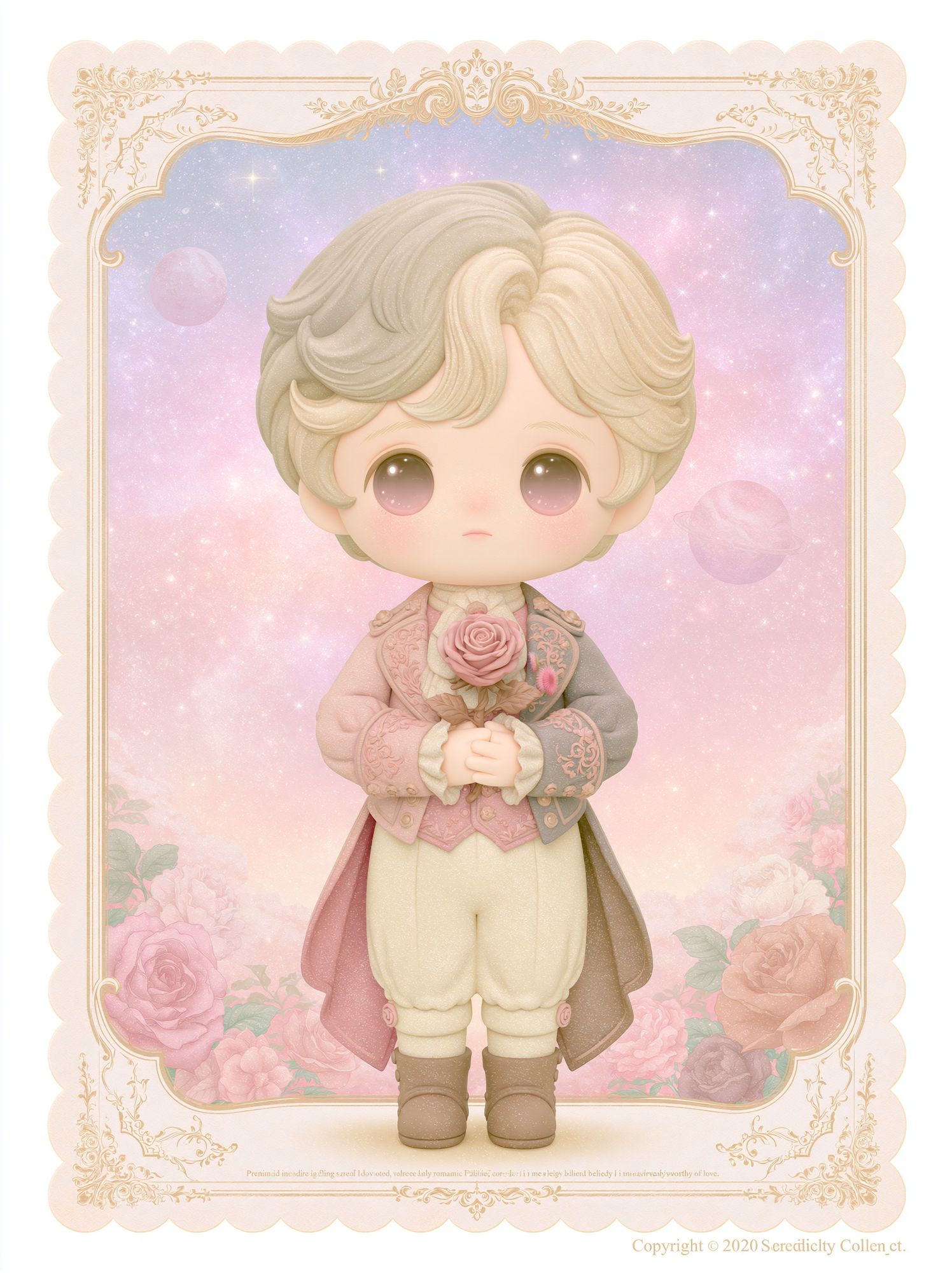 Pastel Prince Doll Illustration Poster. poster detail
