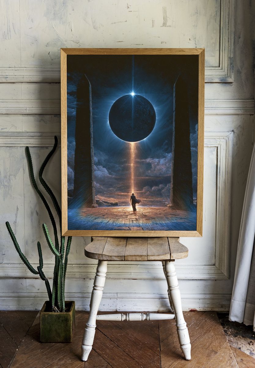 Eclipse Portal Fantasy Print. room preview