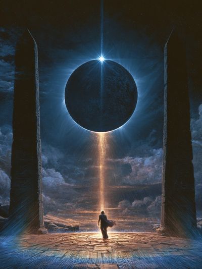 Eclipse Portal Fantasy Print. poster