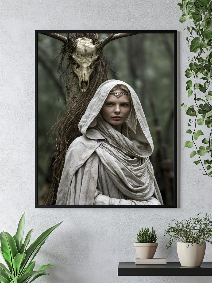Forest Sorceress Fantasy Poster. — room view 4