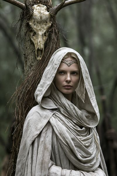 Forest Sorceress Fantasy Poster.