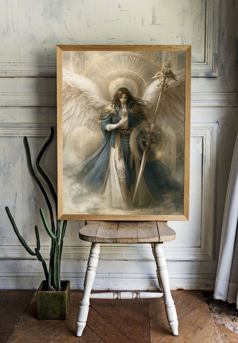 Celestial Angel Fantasy Print. — room view 1