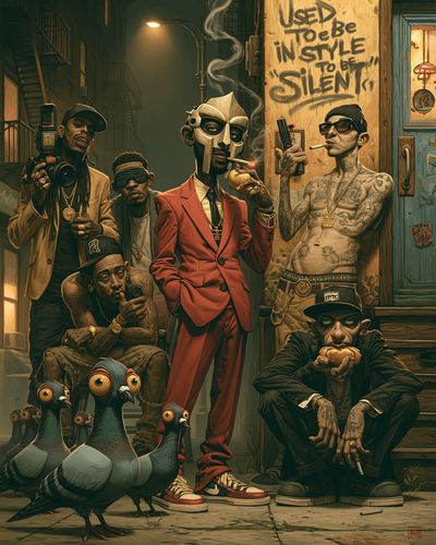 Urban Surreal Crew Illustration Poster.