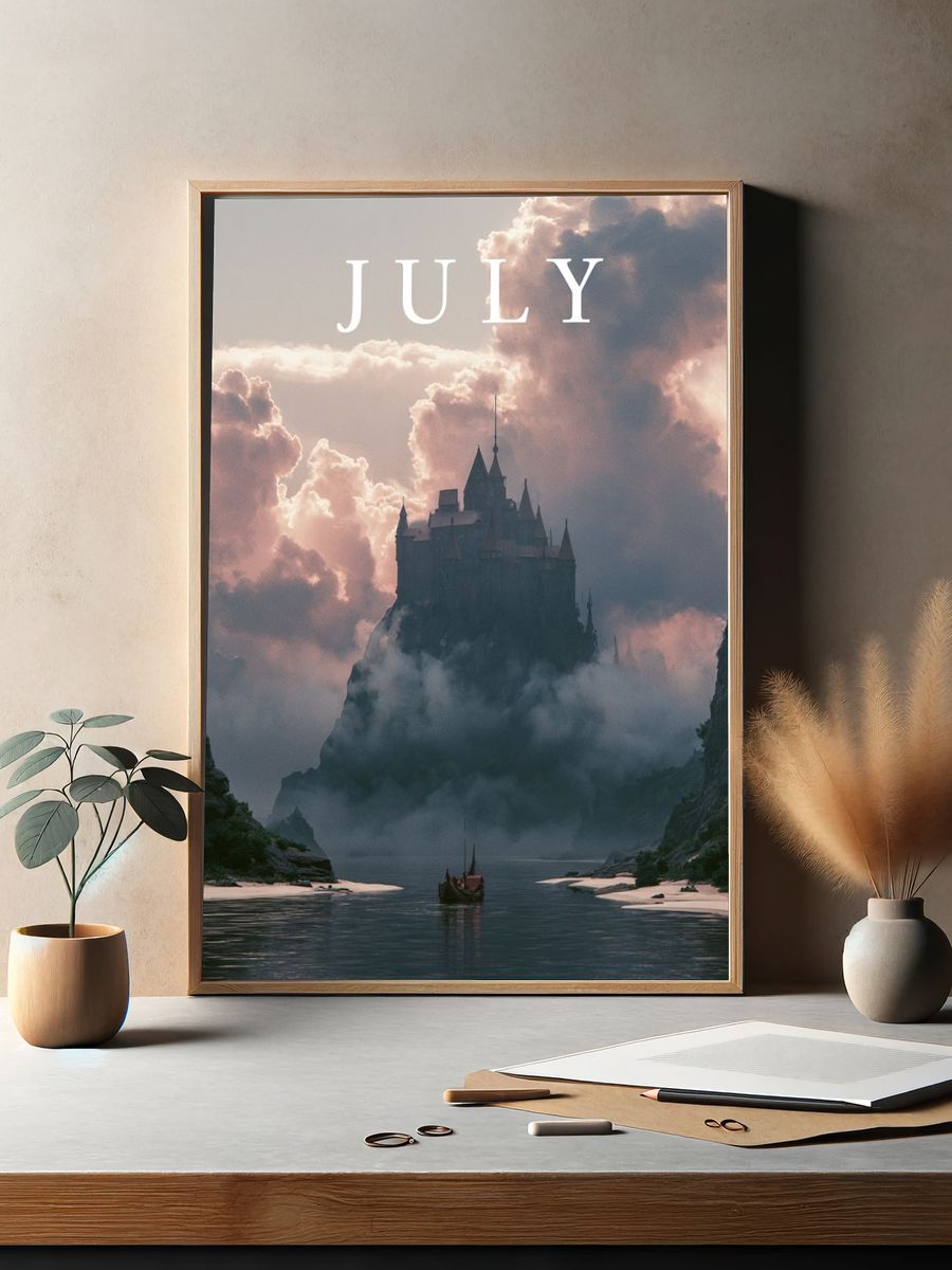 Misty Castle in July Poster. — room view 2