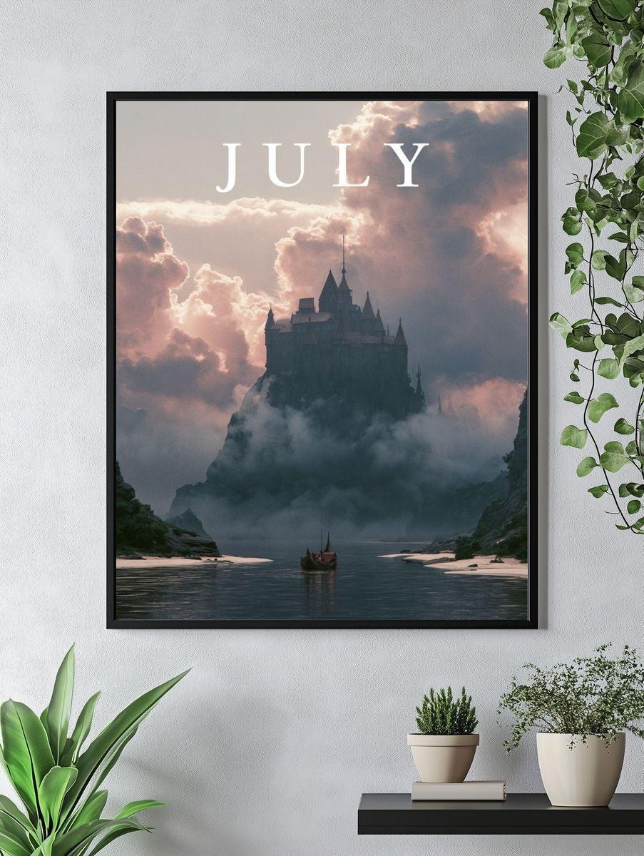 Misty Castle in July Poster. — room view 4