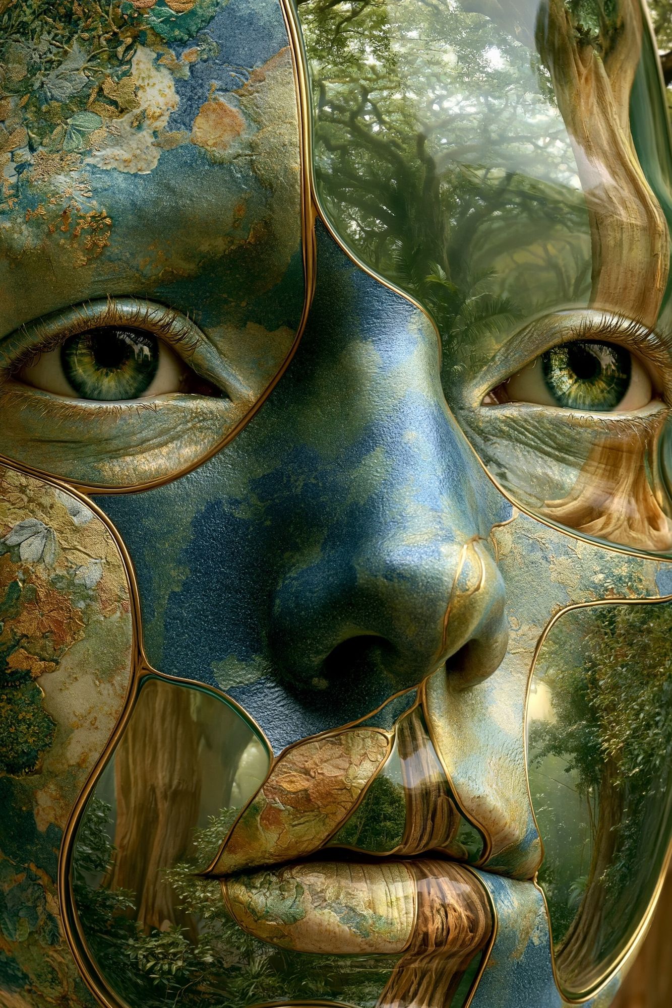 Forest Spirit Portrait Print. poster detail