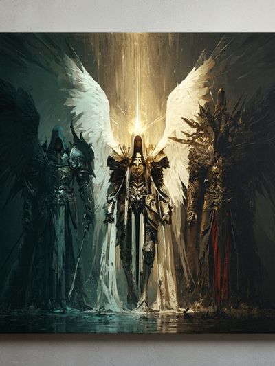 Winged Guardians Fantasy Print.